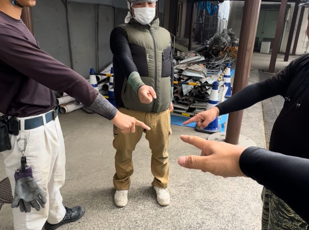 作業前のKY活動