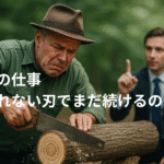 木こりのジレンマをイメージしたアイキャッチ